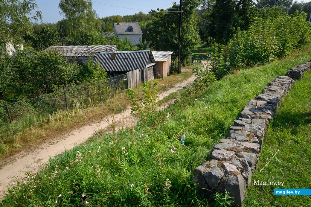 Август 2024 года. Глуск. Северный вал Глусского замка.