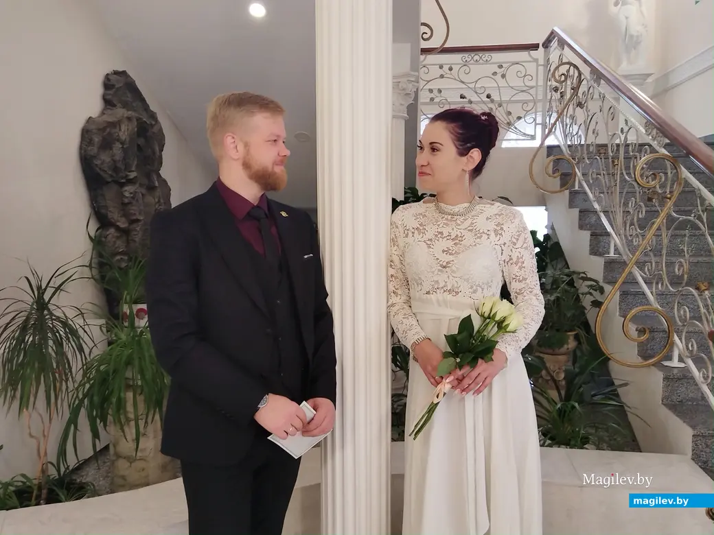 26.10.2024 г. Могилев, ЗАГС. Свадебная пара недели: Журавлевы Елизавета и Олег.