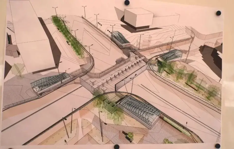 Проектное решение пешеходного подземного перехода на перекрестке Пушкинского проспекта и улицы Островского. Фото: t.me/moymogilev.