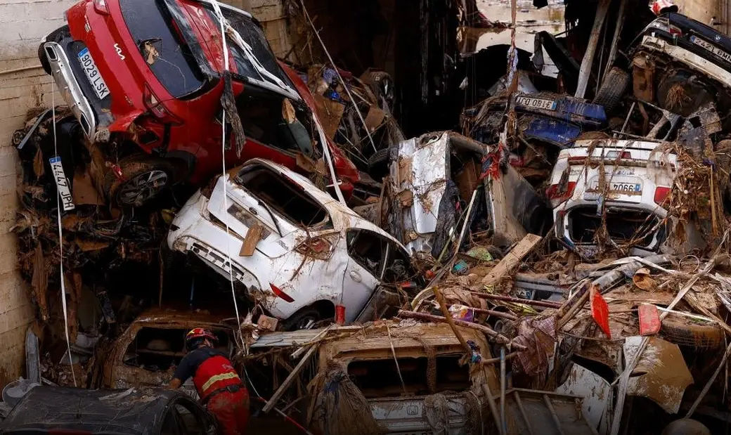 Последствия наводнения в испанской Валенсии. Фото: Reuters.