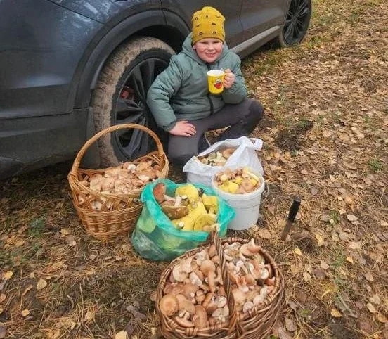 2.11.2024 г. д. Петровичи. Улов Виктора Витковского и его семьи из Бобруйска. На фото его сын