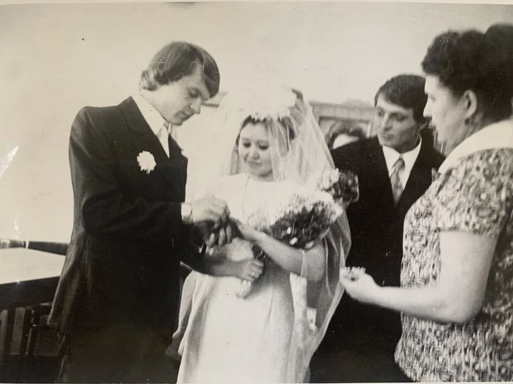 Супруги Попковы 50 лет назад. 6 ноября 1974 год