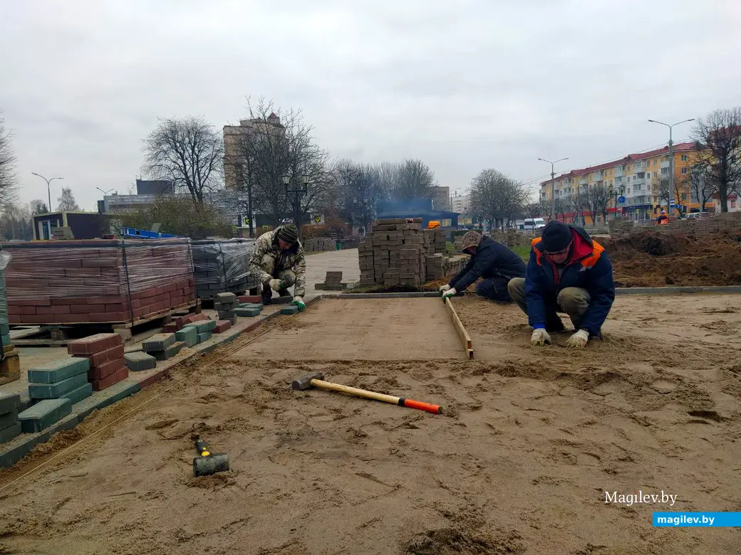 13 ноября 2024 года. Могилев. Пушкинский проспект. Сквер 700-летия Могилева.