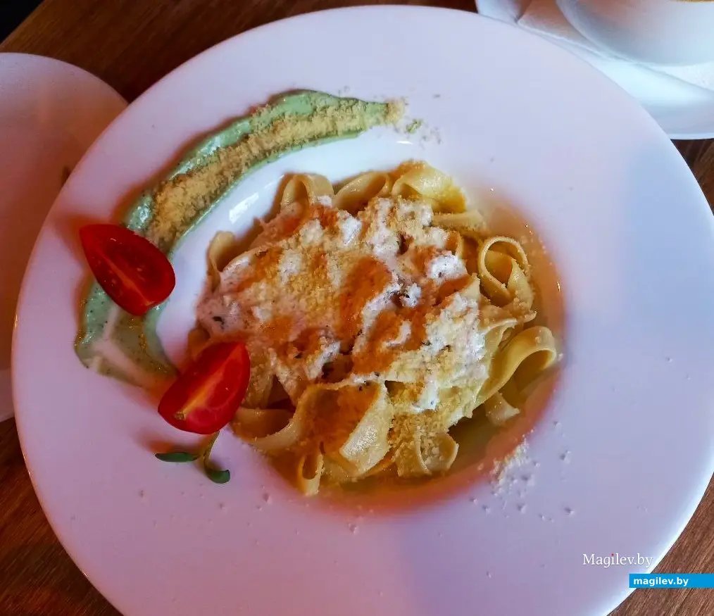 17.11.2024, Могилев, кафе «Депо». Фетучини с форелью.