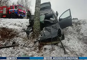 Смертельное ДТП в Чаусском районе: водитель Subaru погиб на месте аварии