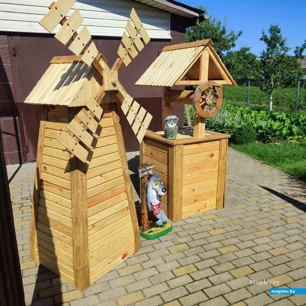 Садовая мебель, сделанная Иваном Николаевичем Глинковым. Фото из семейного архива.