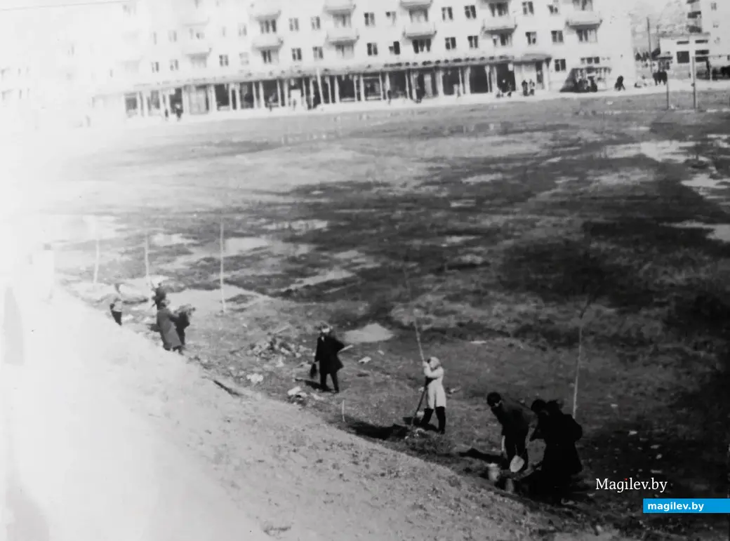 1967 год, Могилев, микрорайон «Мир-2». Здесь, за Горбатым мостом, скоро будет рощица.