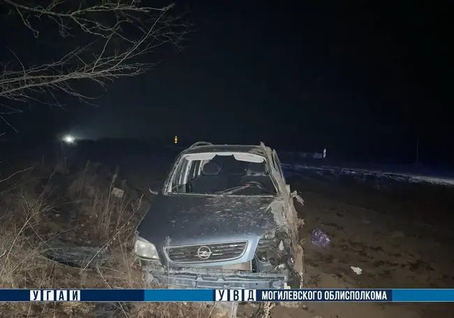 В Могилевском районе опрокинулась легковушка. Водитель госпитализирован