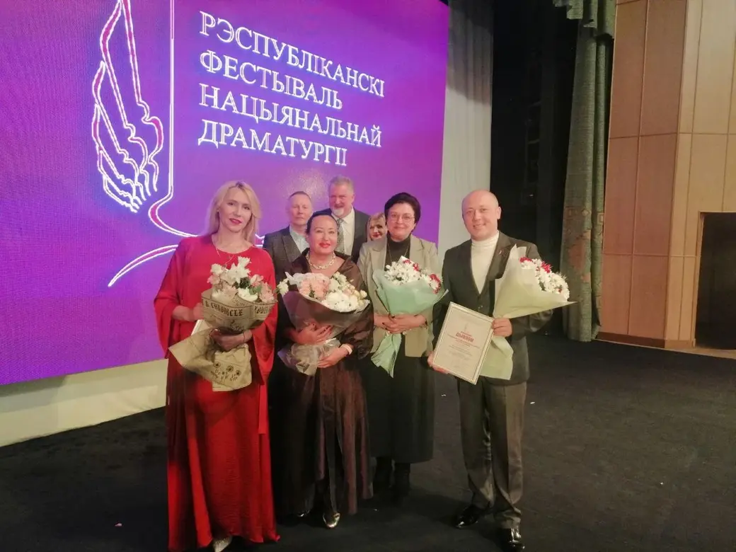 На фестивале национальной драматургии в Бобруйске.