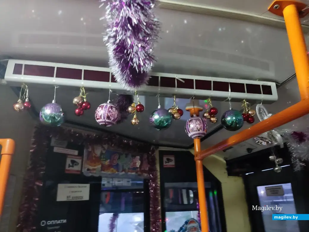 5.12.2024 г. Как мы прокатились по Могилеву на «новогоднем» троллейбусе №5