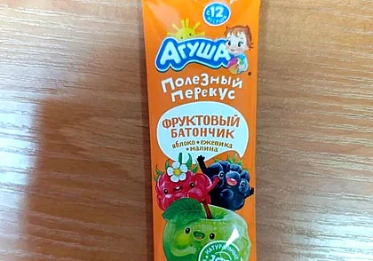 Фруктовый батончик «Агуша» для детского питания запретили в Беларуси