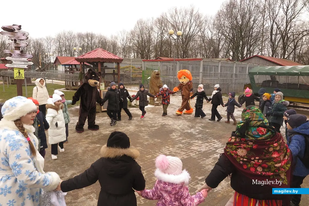 Декабрь 2024 г. Могилевский район, Буйничи, зоосад. Куда без хороводов?