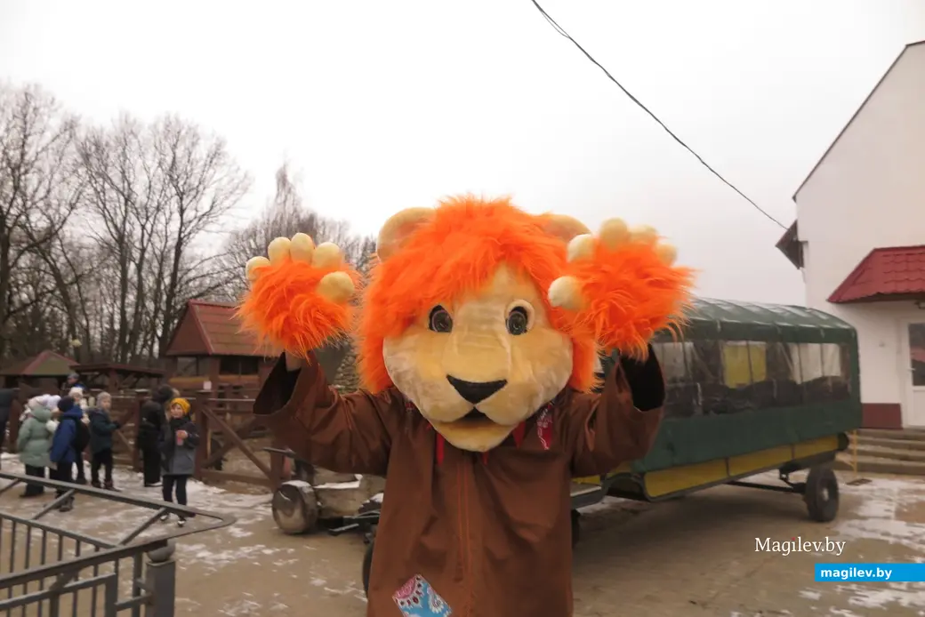 Декабрь 2024 г. Могилевский район, Буйничи, зоосад. "Привет, могилевчане! Приезжайте в зоосад на новогодний праздник!"