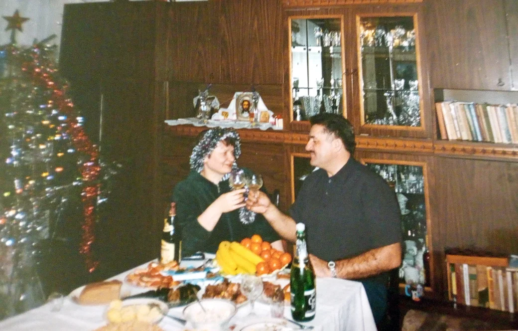 2010-е. Лариса и Василий Корбут встречают Новый год.