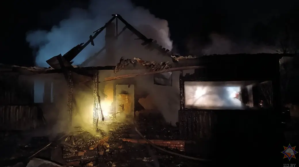 18.12.2024 г. Чаусский район, д. Атражье. Фото: Могилевское областное УМЧС