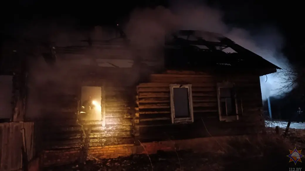 18.12.2024 г. Чаусский район, д. Атражье. Фото: Могилевское областное УМЧС