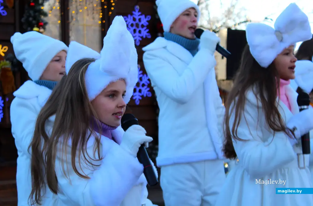 21 декабря 2024 года. Могилев. Парк Подниколья. Открытие резиденции Деда Мороза.