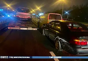 Сразу четыре легковушки столкнулись на МКАД