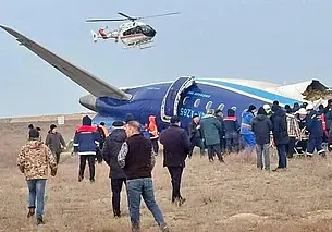 В Казахстане произошло крушение самолета азербайджанских авиалиний