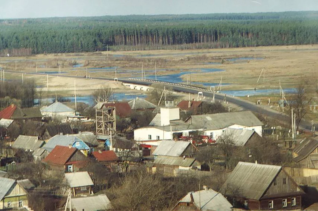 2000-е. Глуск. Район Слобода и трасса Глуск-Бобруйск. Фото из архива Игоря Кирина.
