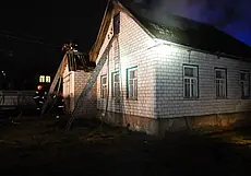В Могилеве в воскресенье в переулке Лагоды горел дом