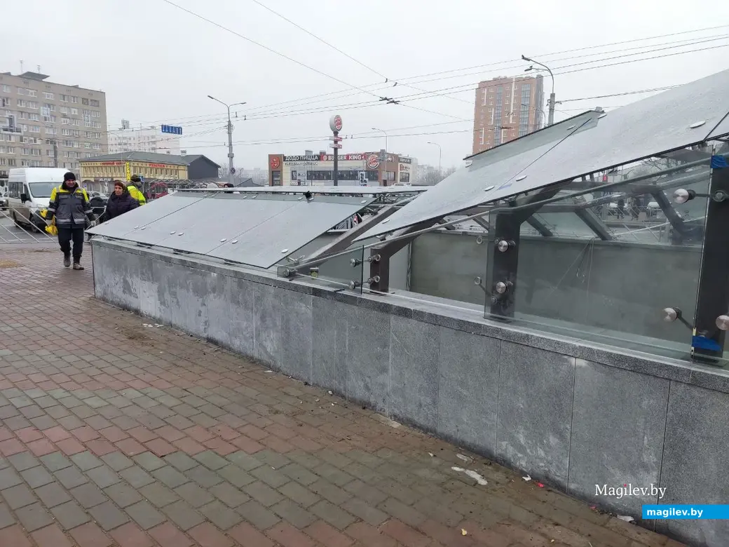 26.12.2024 г. Могилев. Строительство нового подземного перехода на пересечении Пушкинского проспекта и улицы Островского вышло на финишную прямую