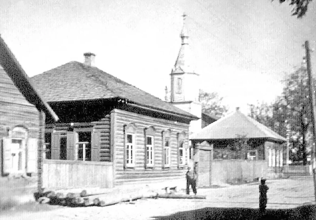 1956 год. Глуск, улица Комсомольская. Фото из архива Наума Сандомирского.