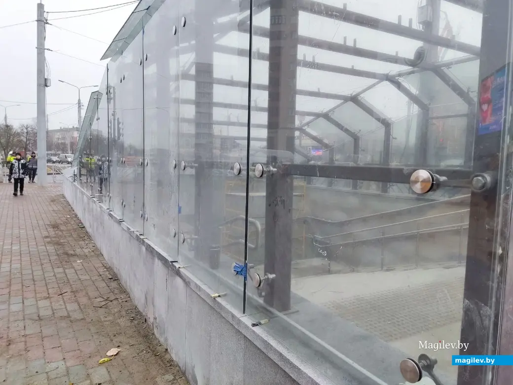 26.12.2024 г. Могилев. Строительство нового подземного перехода на пересечении Пушкинского проспекта и улицы Островского вышло на финишную прямую