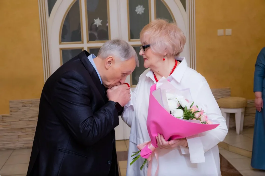 28.12.2024 г. Загс Бобруйского горисполкома. Золотая свадьба Федора Григорьевича и Натальи