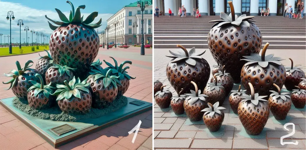 Эскизы будущей скульптуры.