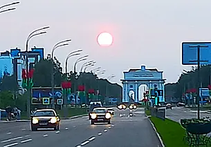 Заходящее Солнце над могилевской Казимировкой: все будет хорошо!