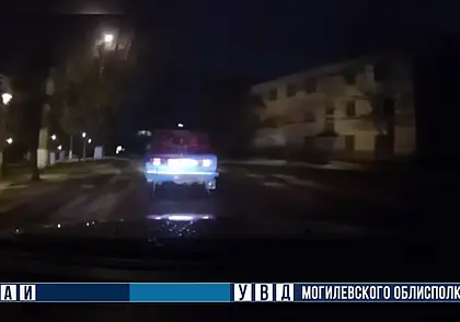 В Горках, чтобы остановить автомобиль, потребовалось оружие