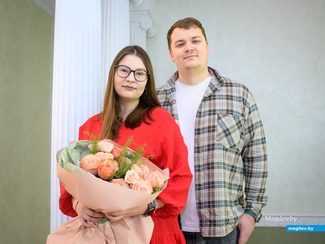 03.01.2025. Отдел ЗАГС Бобруйского горисполкома. Свадебная пара. Диана и Виталий