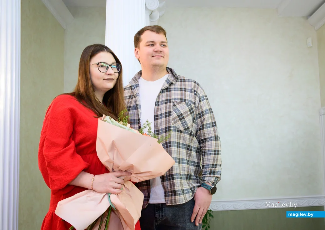 03.01.2025. Отдел ЗАГС Бобруйского горисполкома. Свадебная пара. Диана и Виталий