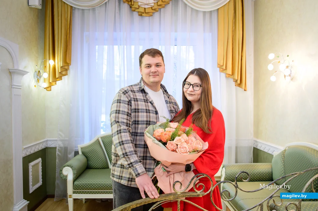 03.01.2025. Отдел ЗАГС Бобруйского горисполкома. Свадебная пара. Диана и Виталий