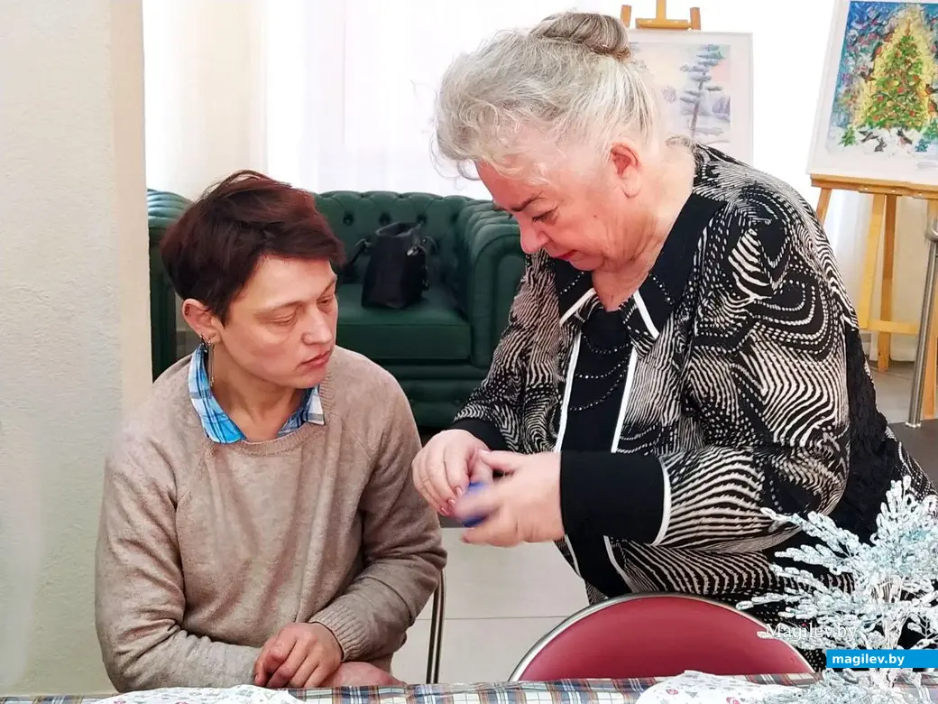 4 января 2025 года. Могилев. Выставочный зал Могилева. Инклюзивный мастер-класс.