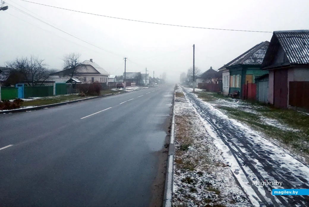 Декабрь 2024 года. Глуск, улица Советская, район Слобода.
