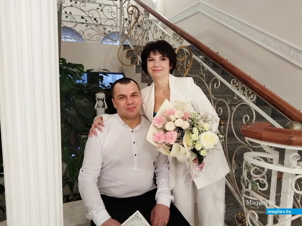 10.01.2025 г. Могилев, ЗАГС. Молодожены недели: Наталья и Николай Лось.