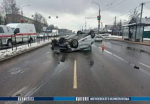 В Могилеве по улице Крупской ДТП: водитель в больнице. Фото