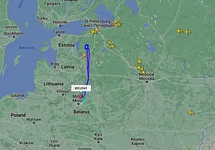 Самолет «Белавиа» вернулся в Минск, не долетев до Санкт-Петербурга