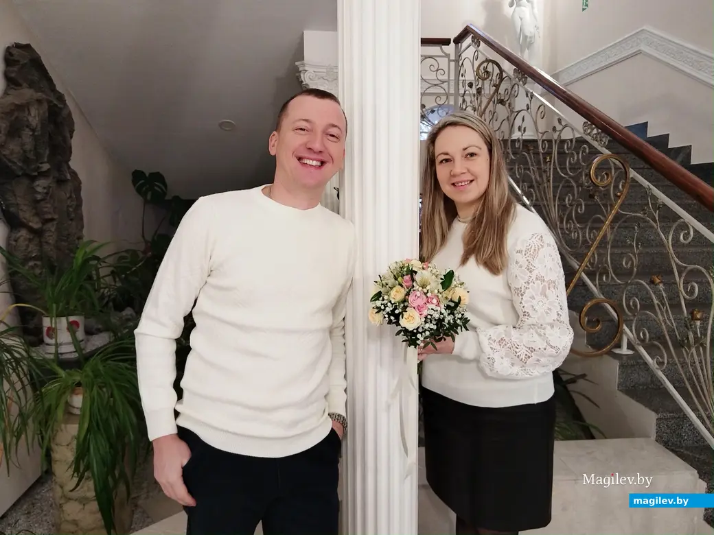 18.01.2025 г. Могилев, ЗАГС. Молодожены недели: Ольга и Сергей Гришановичи.