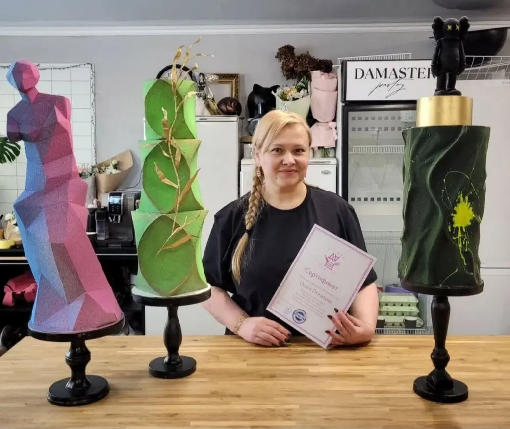 Ольга Потапова на учебных курсах.