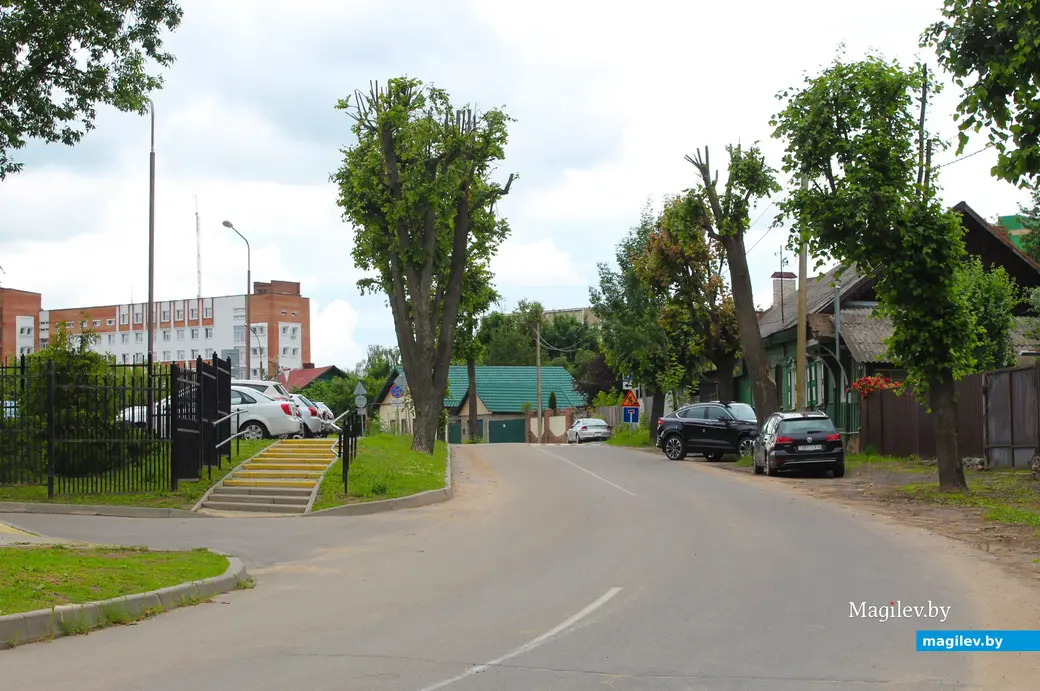 Лето 2024 года. Могилев. Улица Карпинского. Дом №20 справа.