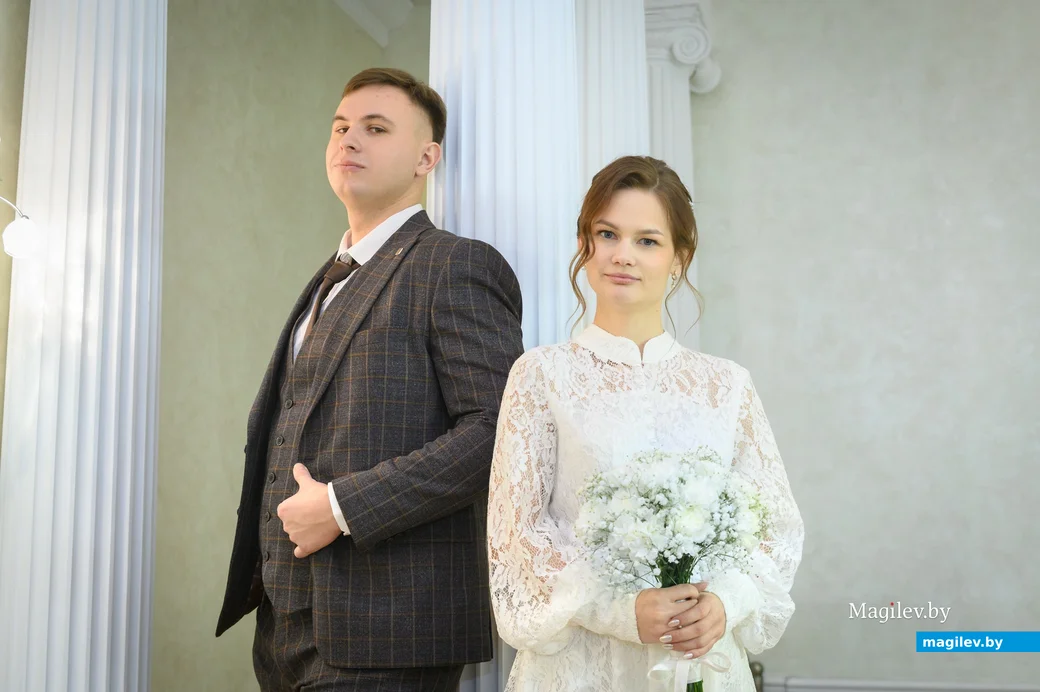 23.01.2025. Отдел ЗАГС Бобруйского горисполкома. Свадебная пара. Анна и Иван