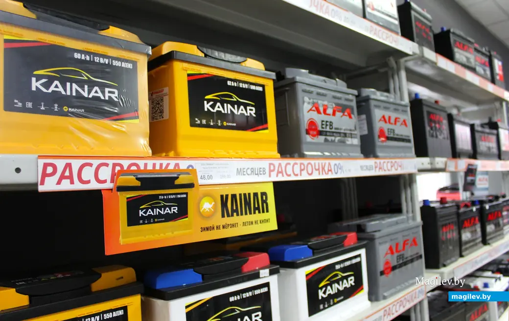 Январь 2025 года. Могилев. Магазин аккумуляторов «РИМБАТ» по адресу: Могилев, улица Космонавтов, 39Б.