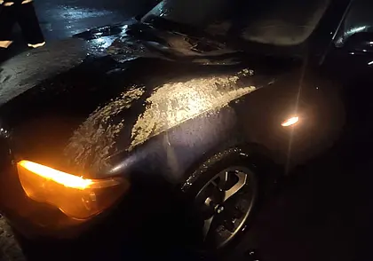 Автомобиль горел вчера вечером в Могилеве