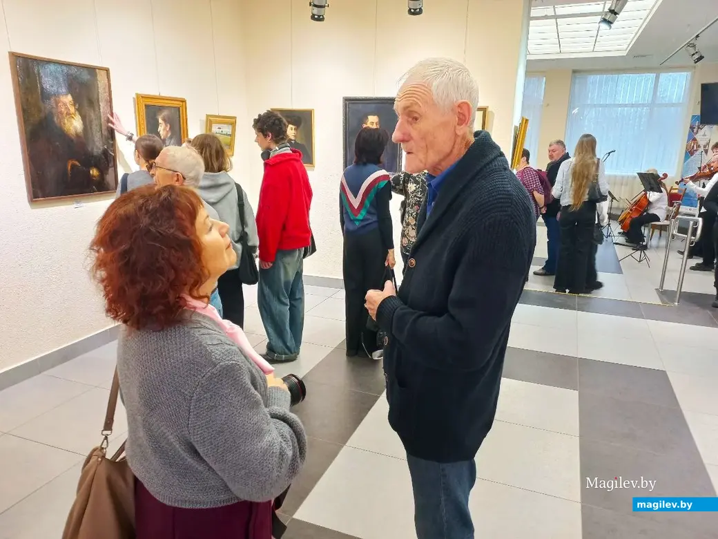 31.01.2025, Могилев, выставочный зал музея истории города. Открытие выставки Юделя Пэна.