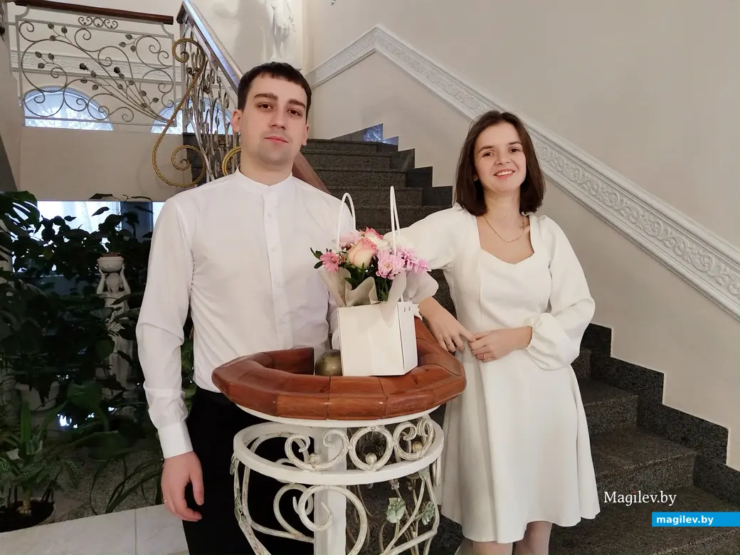 31.01.2025 г. Могилев, ЗАГС. Молодожены недели: Мария и Кирилл Макаренко.