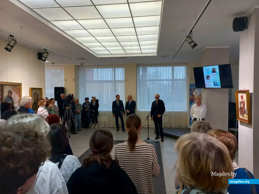 31.01.2025, Могилев, выставочный зал музея истории города. Открытие выставки Юделя Пэна.