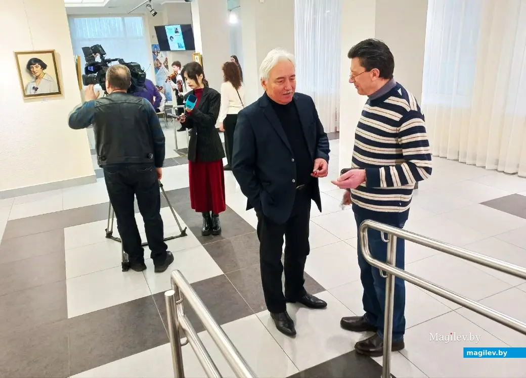 31.01.2025, Могилев, выставочный зал музея истории города. Открытие выставки Юделя Пэна.